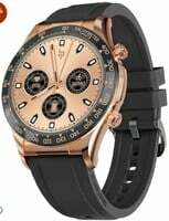 CrossBeats Monarch 1.43” UHD Infinite Round Display Smart Watch for Men and Women| | Advanced Bluetooth Calling| 700 Nits| 125+Sports Modes| 500+ Watchfaces| Spo2 Tracking| 360 * 360 Pixels- (Gold) 