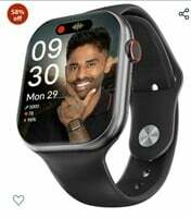  CrossBeats Nexus 2.1” Built-in GPS Super AMOLED Display Smart Watch with ChatGPT-Powered| Dynamic Island| 5.3 Bluetooth Calling Smartwatch| Always on| 500+ Watch Faces| AI Health Tracker -(Black) 