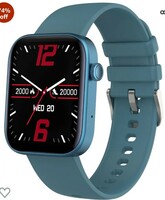  French Connection POP FIT Full Touch Smartwatch with Silicon Band, 1.8'' Large Display, Bluetooth Calling, 120+ Sport Modes, Heart Rate Monitor, Sleep Monitor, Multiple Watch Faces - FCSW02-E