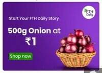 FTH Daily - Onion 500gms @ 1/-