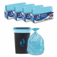 CELLO Kleeno Nature Care Compostable Dry Garbage Bag Roll Large(45L), Set of 4(10 bags each, Blue)