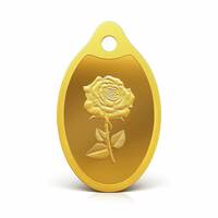 MMTC-PAMP 24k (999.9) Rose 2 gm Yellow Gold Pendant 