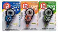 ECLET Correction Tape - Pack of 2 Pcs Correction Tape 12 Meter X 5 MM, for Journal, Correction Pen, Whitener for Correction, Stationary Items, Correction Pen Tape (Any 2 Random Color sent) E