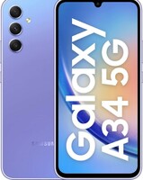 Samsung Galaxy A34 5G (Awesome Violet, 8GB, 128GB Storage) | 48 MP No Shake Cam (OIS) | IP67 | Gorilla Glass 5 | Voice Focus | Without Charger