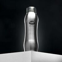 CELLO Aqua Pro Stainless Steel Water Bottle, 1000 ml, 1 Unit, Silver