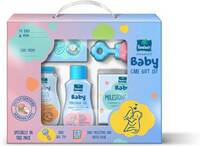Parachute Advansed Baby Care Gift Set, Perfect baby gift box for newborn baby, Baby Safe Toy, Small (Blue)