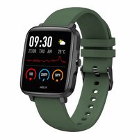 Helix by TIMEX SMART 2.0 Large 1.55" display Full Touch Smart Watch with continuous Body Temperature Monitor, IP68(Dustproof and 3m Water resistant), Up to 15 Days of Battery Life (Green)