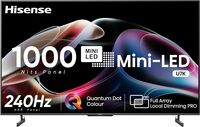 Hisense 139 cm (55 inches) 4K Ultra HD Smart Mini LED QLED TV 55U7K (Black) | with 3 Years Warranty