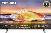 Toshiba 139 cm (55 inches) 4K Ultra HD Smart LED Google TV 55C350MP (Silver) | with 3 Years Warranty