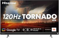 Hisense 139 cm (55 inches) Tornado 3.0 Series 4K Ultra HD Smart LED Google TV 55A7K (Black) | with 3 Years Warranty
