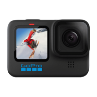 GoPro Hero10 5.3K and 23MP 60 FPS Waterproof Action Camera with Touch Screen (Black)