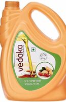 Amazon Brand - Vedaka Cold Pressed Groundnut (Peanut) Oil, 5L- (Ghani)