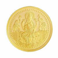 Malabar Gold & Diamonds 24k (999) Goddess Lakshmi 5 gm Yellow Gold Coin
