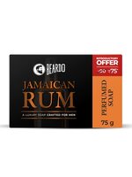 Beardo Jamaican Rum Perfumed Luxury Soap Crafted for Men, 75g | Deep cleanses skin pores | Repairs broken skin & Reduce Hyperpigmentation