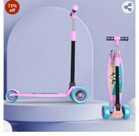 Limited-time deal: Lifelong Kick Scooter with Adjustable Height|Foldable Scooter|Skate Scooter for Kids with PVC Wheel|Age Upto 3+ Years- Max User weight-50 kg, Blue & Yellow, 6 Months Warranty, LLKS01 