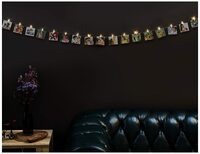 Amazon Brand - Solimo String Lights with Photo Clips, Battery-Operated, (Warm White, 10 Clips)