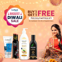 Leeford: Biggest Diwali Sale: Buy1 Get 1 Free - 5% Cashback + 5% off on Prepaid Orders