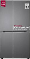LG 650 L Frost Free Side by Side Convertible Refrigerator with Smart Inverter Compressor, Convertible, Multi Air Flow & Smart Diagnosis  (Dazzle Steel, GL-B257HDS3)