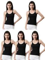 DIXCY SLIMZ Solid Scoop Neck Sleeveless Slim Fit White Camisole for Women . Size 2XL