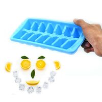 Suzec Silicone Ice Cube Trays - Ice Cube Maker - Flexible Stackable Mini Cocktail Whiskey Ice Cube Mold Storage Container