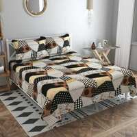 Microfiber, Cotton Double Printed Bedsheet, Pack of 1 from ₹143