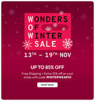 TataCLiQ : Wonder Of Winter Sale Upto 85% Off + Free Shipping + Extra 10% Off Via Coupon + Bank Cards Offers 