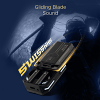 boAt Immortal Katana Blade w/ Metal Glider, RGB LEDs, 50 HRS Playback & Beast Mode Bluetooth Headset