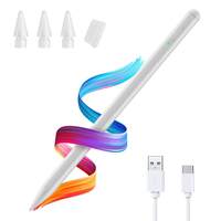 EDYELL Stylus Pen for Apple iPad, iPad Pencil with Palm Rejection 4X Fast Charge, Compatiable for 2018-2023 iPad 6/7/8/9/10, iPad Pro 11/12.9", iPad Mini 5/6, iPad Air 3/4/5, Pencil for iPad with Tilt Sensor