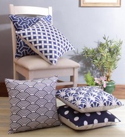 Polyester Geometric Pattern 16x16 Inch Cushion Covers (Set Of 5), By Romee