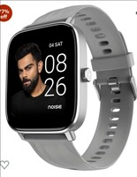Limited-time deal: Noise Newly Launched Quad Call 1.81" Display, Bluetooth Calling Smart Watch, AI Voice Assistance, 160+Hrs Battery,Metallic Build, in-Built Games, 100+ Watch Faces(Silver Grey) 