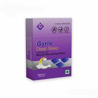 Gyrix Deep Sleep Mouth Dissolving Films/Strips (15 Oral Strips) | Melatonin 5mg | Hibiscus, Chamomile, Lavender | Useful For Jet Lag | Shift Workers
