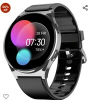 Noise Newly Launched Nova 1.46" Amoled Display with in-Built Bluetooth Calling,Premium Finish with Latest Ui,466 * 466Px Ultra Hd Viewing,110+ Sports Modes Smart Watch for Men&Women (Jet Black) 