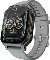 HAMMER Conquer 2.02" AMOLED Smartwatch, Rugged Smartwatch for Men, Bluetooth Calling, 100+ Sports Modes, in-Built Games, Health Tracking, IP67 (Black)