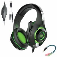 Cosmic Byte Kotion Each GS420 Headphones with Mic, RGB LED lights, Audio Splitter 