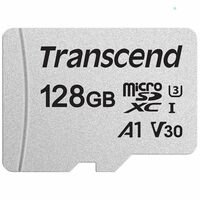 Transcend USD300S A1 128GB UHS-I U3 with V30 Micro SD Memory Card up to 100/40 MB/s with Adapter (TS128GUSD300S-A)