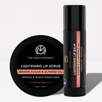 The Man Company Lightning Lip Scrub 10g & Lip Balm 4g Combo