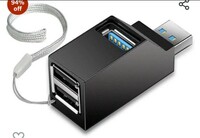 rts 3 Port USB Hub High Speed Splitter Plug and High Speed Play Bus Powered,Data USB Hub Transfer, Splitter Box Adapter Expansion for PC Notebook Laptop Computer Mac Linux Windows Gift Items Products 