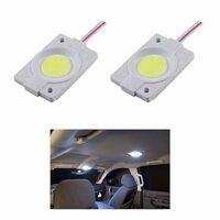 BKN® LED Light for Cars Interior COB Roof Light Bright 12Volts DC universal for all cars - Set of 2 (White Color)