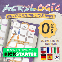 ACRYLOGIC: 2 FREE magazines - Logic game - inspired by Sudoku