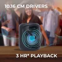 Zebronics Sound Feast 90 10W Output, Portable Wireless Speaker with Bluetooth v5.0, FM Radio, TWS