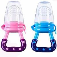 ANKIMA Baby Baby Fruit Feeder Pacifier 2 Pack-Fresh Food Feeder-Silicone Nipple Teething Toy-Silicone Pouches for Toddlers & Kids by