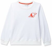Blink Street Boy's Cotton Crew Neck Sweatshirt (BS-1469-04_White_9/10YR)
