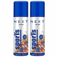 Next Care Pocket Sports Deodorant Combo for Men & Women | Long Lasting mini Body Spray Deo | Travel Size-50ml(Pack of 2)