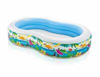 Intex Swim Center Inflatable Paradise Seaside Kids Swimming Pool, Blue