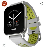 Limited-time deal: TAGG Verve Sense Smartwatch with 1.70'' Large Display, Real SPO2, and Real-Time Heart Rate Tracking, 7 Days Battery Backup, IPX67 Waterproof || Silver Yellow,Standard 
