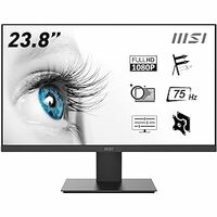 MSI PRO MP241X 24-Inch Full HD Computer Monitor - Professional LED Monitor with 75Hz Refresh Rate, Anti-Glare & Anti-Flicker Technology PC Monitor for Desktop (Black)