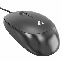 Ambrane Wired USB Mouse, Plug & Play, High Resolution 1600 DPI Optical Sensor