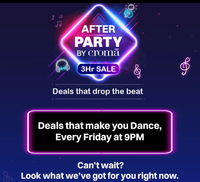 The Croma After Party ( 9 PM till midnight) Upto 40% off 