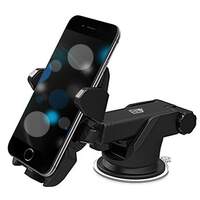 ELV Car Mount Adjustable Car Phone Holder Universal Long Arm, Windshield for Smartphones - Black

