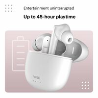 Noise Buds VS104 Truly Wireless Earbuds with 45H of Playtime, Quad Mic with ENC, Instacharge(10 min=200 min), 13mm Driver,Low Latency, BT v5.2 (Snow White)